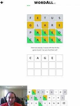 WordALL- Wordle with multiple answers! (22 Apr 26 puzzle) #variant #wordgames #puzzle #speedsolving