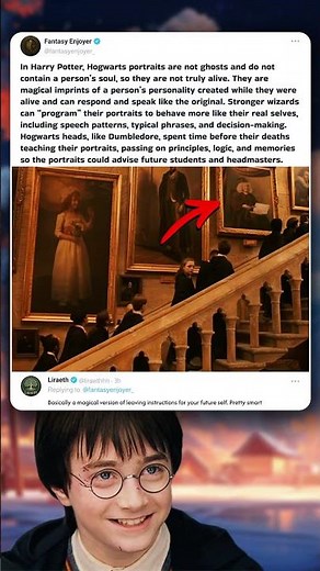 How Hogwarts Portraits Really Work 🎨⚡ #HarryPotter #MovieFacts #fantasy