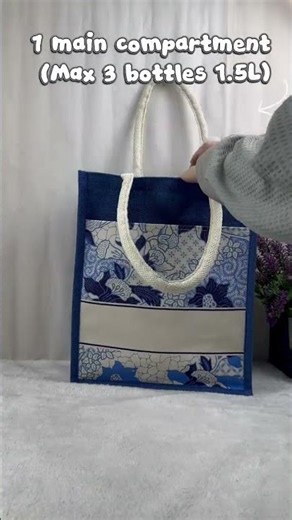ACAN157 (M13) Jute Tote Bag | Front Pocket Canvas Bag