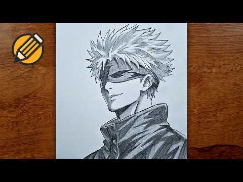 Easy Gojo Drawing Step by Step | Anime Drawing for Beginners