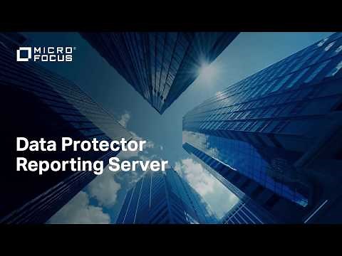 Data Protector Integrated Reporting Server Demo