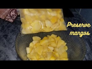 Preserving mangos after season | how to preserve mangos off season | Easy cooking with seerat |