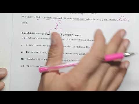 7.Sınıf Temel Dini Bilgiler 2.Dönem 2.Yazılı Soruları ve Çözümü Yeni