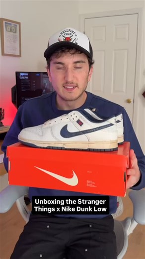 Harrison Nevel on Instagram: "Unboxing the Stranger Things x Nike Dunk Low releasing on Stranger Things Day November 6th. Thanks to @soleplayatl for locking these in for me!"
