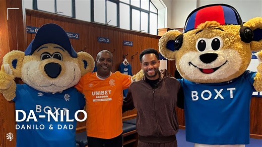 197K views · 4.7K reactions |  "I'm so glad to be part of the Rangers team, to sing with the fans." @RangersTV invited Danilo & Da to Ibrox for an exclusive interview, stadium tour and meeting with special guests Broxi and Boris.  https://rng.rs/47nbp68 | Rangers FC | Facebook