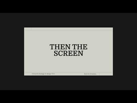 Strategy First Then the Screen