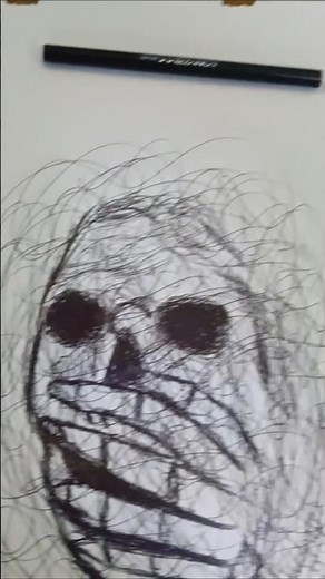 Skull Drawing with Pen | Easy & Realistic Skull Art | Pen Sketch Tutorial