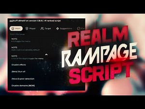 Realm Rampage SCRIPT – (No m1 Cooldown)