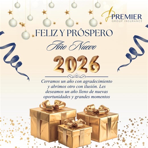 2026: 365 nuevas oportunidades para intentarlo otra vez, creer más fuerte y no rendirse. Este año vamos por todo. ¡SOMOS TU PRIMERA ALTERNATIVA! Visítanos: premiergrouppr.com | Premier Group Insurance