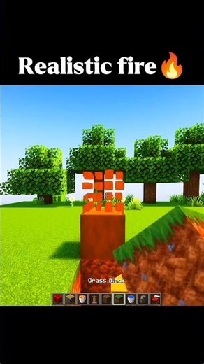 Minecraft realistic fire 💀