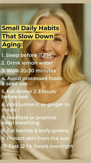 15 Small Daily Habits That Slow Down Aging Naturally | Proven Anti-Aging Lifestyle Tips