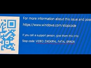 Fix VIDEO DXGKRNL FATAL ERROR Blue Screen Crash/VIDEO DXGKRNL FATAL ERROR BSOD Error