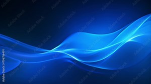 Blue background with wave shape, high horizon lines, slowly moving. It moves smoothly