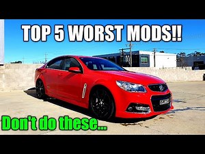 Top 5 Worst Performance Mods - VE/VF Commodore