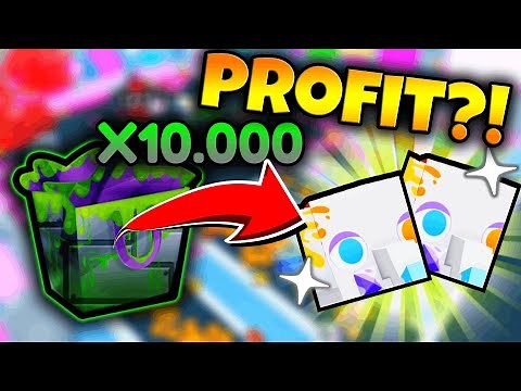 Opening Over 10.000 SLIME GIFTS To Get Profit?!🍀😱-pet simulator 99