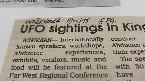 The Kingman visitors who didn't take Route 66. Leaked documents say a UFO landed in Kingman.