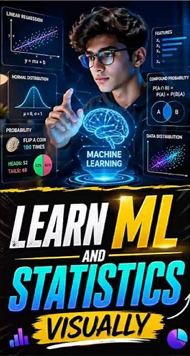 Learn ML & Statistics the Easy Way 📊 | Beginner's Guide #science #statistics #ai #ML