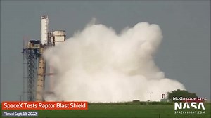 3.7K views · 301 reactions | A new Raptor engine shield design was spotted on a horizontal test stand at SpaceX McGregor before being tested by a destructive engine firing on the tripod stand. See the full video at https://www.youtube.com/watch?v=bXmt4RTiY_Y And for all the testing action at McGregor, make sure to check out McGregor Live: https://nsf.live/mcgregor | NASASpaceflight.com | Facebook