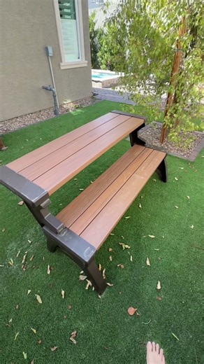 These are pretty lightweight, but they still do an excellent job as a supportive bench or a table