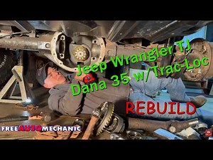 Jeep Wrangler TJ Rear Differential Rebuild w/Trac-Lok #jeepwrangler #jeepwranglertj #mechanic