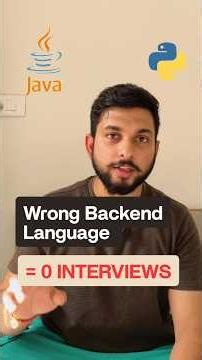 The Backend Language Mistake That Decides Your First Job Offer #backendengineer