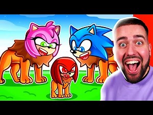 Avoir une FAMILLE de LION avec AMY sur ROBLOX ! 🦁