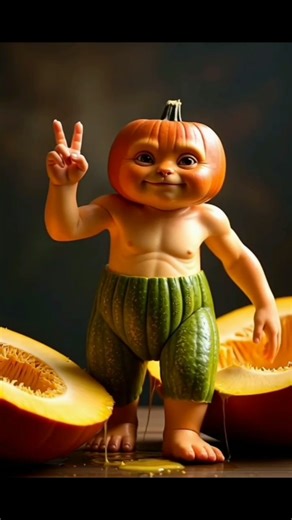 Insane Magic Transformations! Pumpkin Baby,Fire Alien & Watermelon animals 🍉🍊 #magicalcat