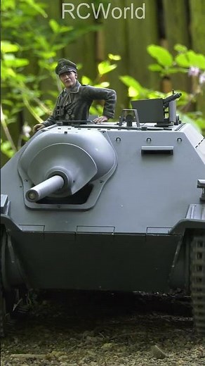 RC Tank Destroyer Hetzer Engine Start Firing German Wehrmacht WW2 / Militärmodellbau Harzkreis