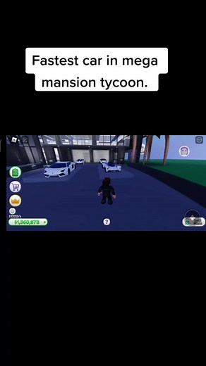 Fastest Car in Mega Mansion Tycoon