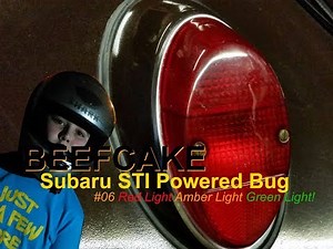 How To - Orange Amber Indicator / Turn Signal using Red Lenses. Upgrade for VW Bug Beetle BEEFCAKE