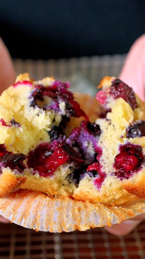 My family has been making these incredible blueberry muffins for years! The full recipe is link here: https://www.inspiredtaste.net/18982/our-favorite-easy-blueberry-muffin-recipe/ | Inspired Taste