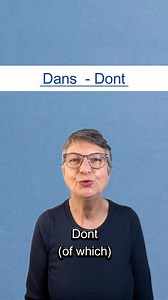 Here's how to say "DANS" (in/into) & "DONT" (of which/that) in French to help you not mix them up! 🇫🇷 Can you hear the difference?👂 For more help on your French pronunciation, download my FREE French pronunciation guide with audio 🔊: https://mailchi.mp/speaklikeaparisian/freebie | Speak like a Parisian