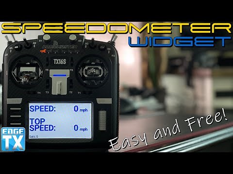 Radiomaster TX16s and EdgeTX Speedometer and Altitude Widgets • Requires Telemetry Data