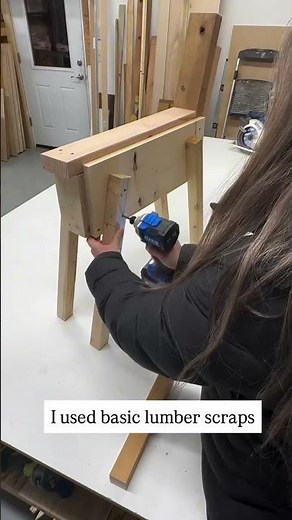 DIY Scrap Wood Reindeer Christmas Porch Decor