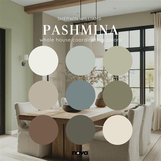 PASHMINA Benjamin Moore Home Paint Palette, Whole House Warm Neutral Color Palette, Digital Ballet White Design Guide - Etsy Australia