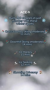 Happy first day of winter! ❄️ Ready to burn some calories and have fun? These winter sports will do the trick! ⛸🎿🔥 | American Council on Exercise - ACE