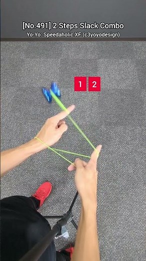 [No.491]🪀Today's Yo-Yo Trick & Tutorial: 2 Steps Slack Combo #yoyo #yoyotricks #ヨーヨー