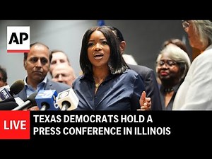 LIVE: Texas Democrats hold a press conference in Illinois