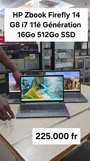 Mor Dieng on Instagram: "Hp Zbook Firefly 14 G8 Mobile Workstation PC Core i7 11é génération 16Go 512Go SSD. Processeur Intel® Core™ i7-1185G7 3.0Ghz Turbo Boost 4.80Ghz 4 Cores 8 threads 12Mo cache 16Go Ram DDR4 512Go SSD Disque dur Intel Iris Xe graphique Écran 14 Pouce FULL HD 1080P Webcam HD 720p Wi-Fi Bluetooth Clavier rétroéclairé 1 combo casque/microphone 1 port USB SuperSpeed ​​Type-A 5 Gbit/s 1 port USB SuperSpeed ​​Type-A 5 Gbit/s (chargement 1 connecteur d'alimentation 1 HDMI 2.0b 2 T