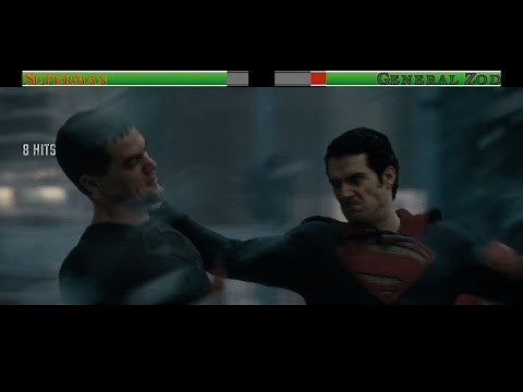 Superman vs General Zod...with healthbars