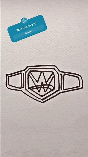 WWE World Heavyweight Championship Belt Drawing #art #lineartwork