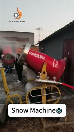 Let's test our snow machine and see how it performs! #snowmaker #snowmachine #skiresorts #winter