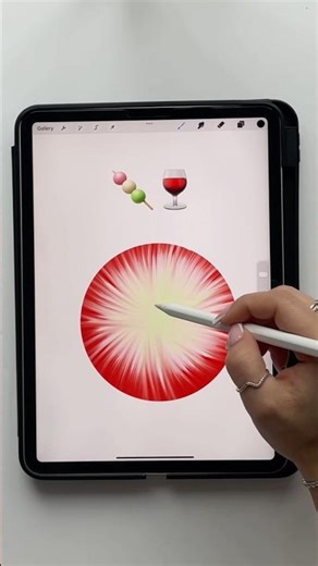 How to draw (iris) an Eye in procreate 🍡🍷 #procreatetutorial #digitalart