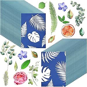 120 Sheets Sun Print Paper Kit Cyanotype Paper Solar Drawing Tool High Sensitive Nature Sun/solar Activated Printing Art for Adults Arts DIY Project(8.3 x 11.7 Inch)