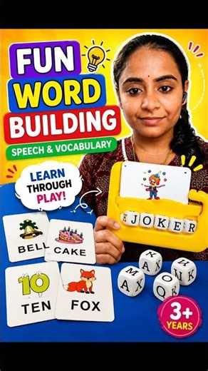 AUTISM Word Building Activity for Speech Delay Kids 🗣️#autismtelugu #speechtherapy