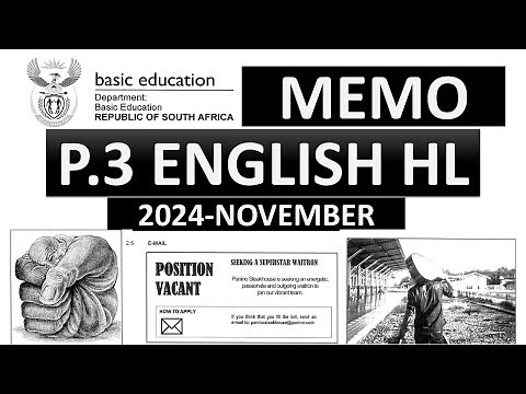 2024 MEMO P.3 ENGLISH HL GRADE 12 FINAL EXAM ENGLISH P.3 2024 NOVEMBER EXAM [THUNDEREDUC]#english