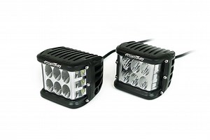 FCKLightBars Jeep Grand Cherokee Side Liner 3x4-Inch LED Light Pods; Wide Spread Beam FCK-SLP (Universal; Some Adaptation May Be Required) - Free Shipping