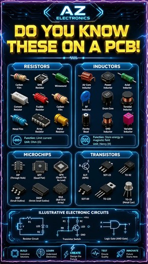 Do You Know These on a PCB? | Identify Electronic Components on a PCB Like a Pro!