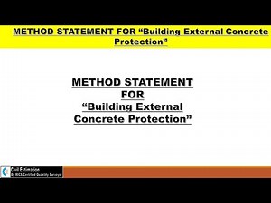 Method Statement for Building External Concrete Protection | English