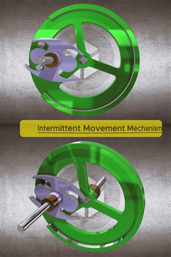 Intermittent Movement Mechanism | Stop-and-Go Motion ⚙️⏱️ #shorts